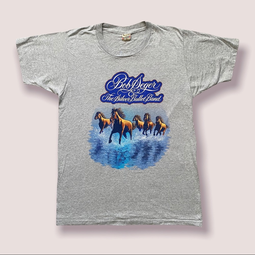 1983 VINTAGE BOB SEGER & THE SILVER BULLET BAND TOUR TEE
